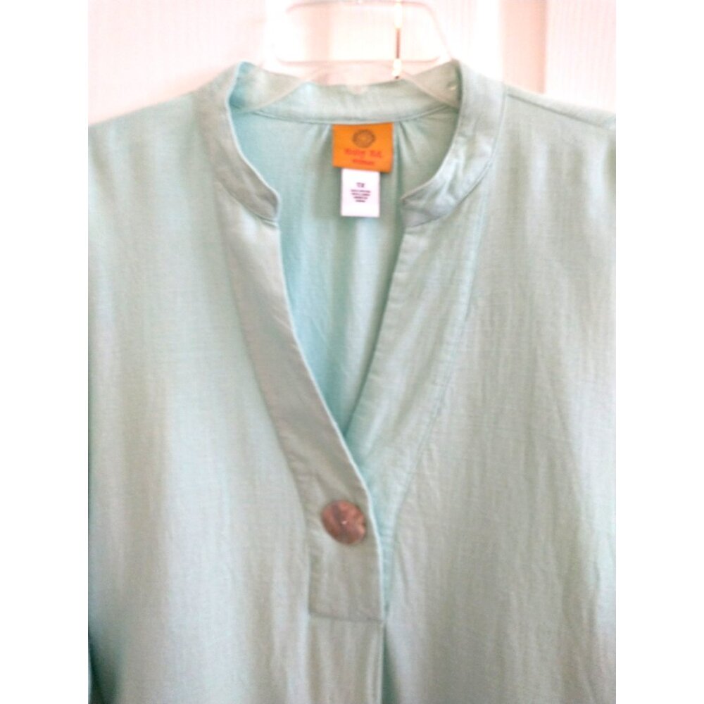 Ruby Rd. Pullover Tunic Top V-Neck Linen Blend Ro… - image 2